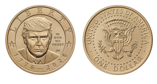 Trump'lı 1 Dolarlık Özel Madeni Para Satışa Çıktı