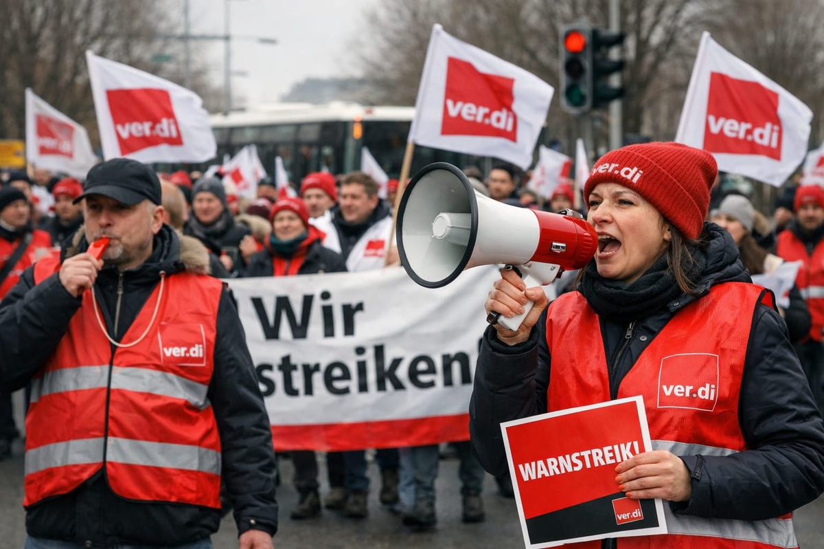 Hamburg Limanı'nda işçiler ücret artışı talebiyle 48 saatlik uyarı grevine başladı