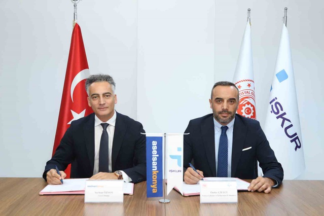 Aselsan Konya ve İŞKUR, meslek lisesi mezunu gençlere işbaşı eğitim protokolü imzaladı