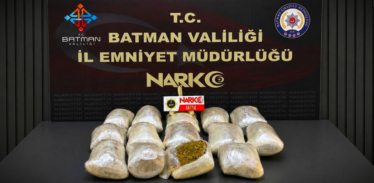 Batman'da narkotik operasyonunda gözaltına alınan 2 şüpheli tutuklandı