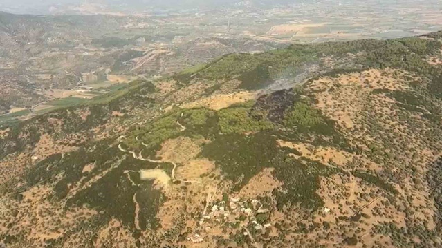 Aydın Çine'deki orman yangını ekiplerin yoğun müdahalesiyle kontrol altına alındı