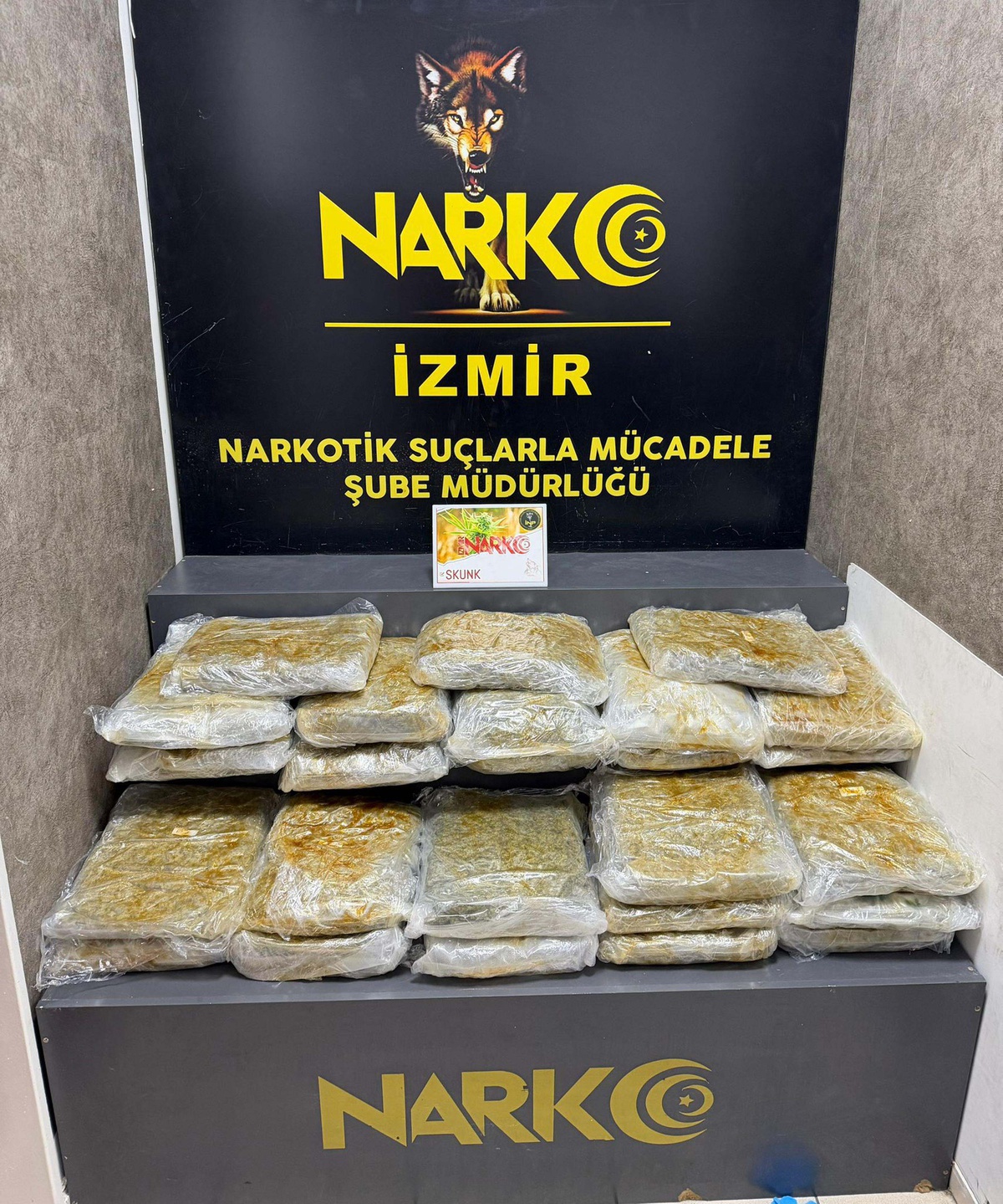İzmir Konak'ta uyuşturucu operasyonunda 29 kilo skunk ele geçirildi, tutuklama var