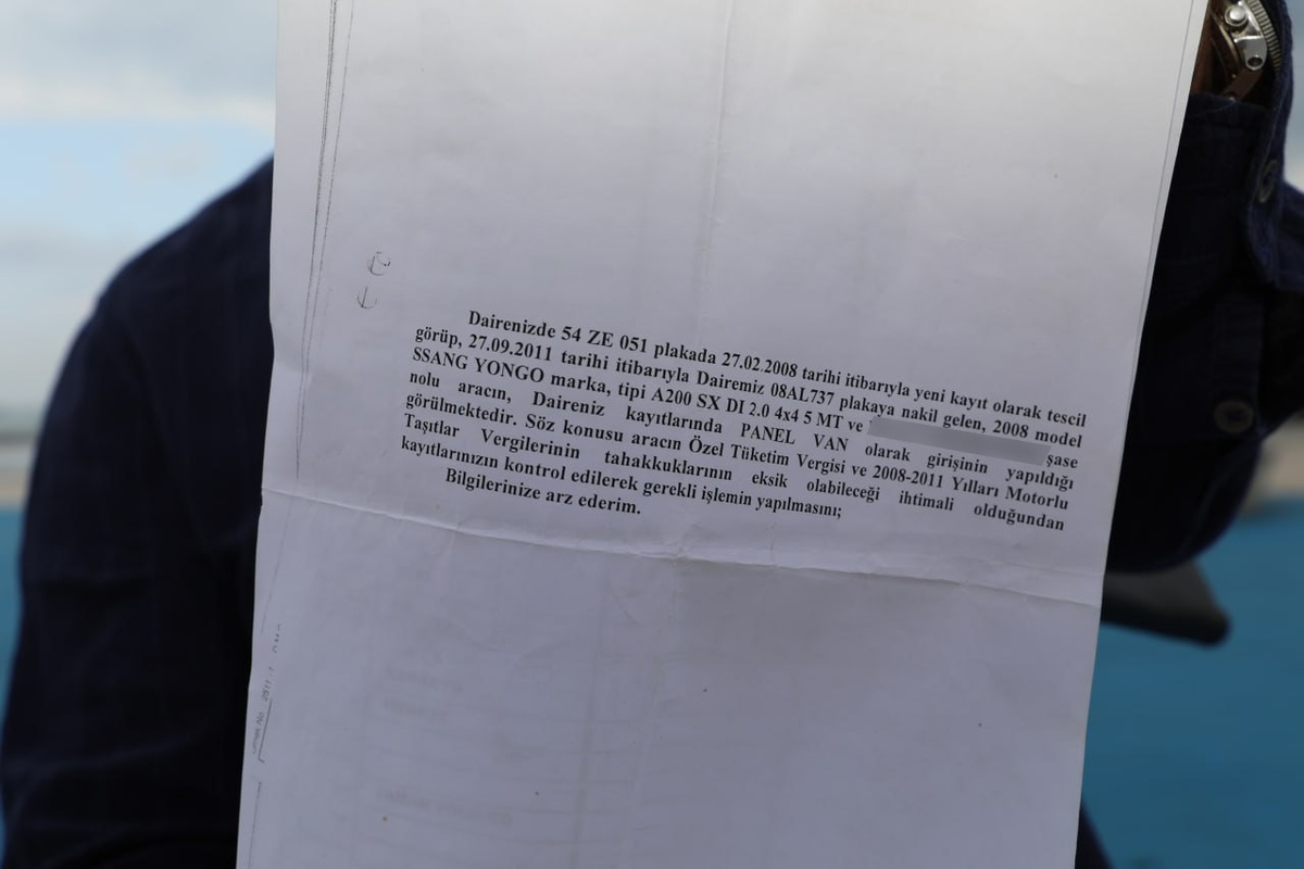 Kamyonetini satan vatandaşın vergi borcu faiziyle birlikte 50 bin liraya ulaştı