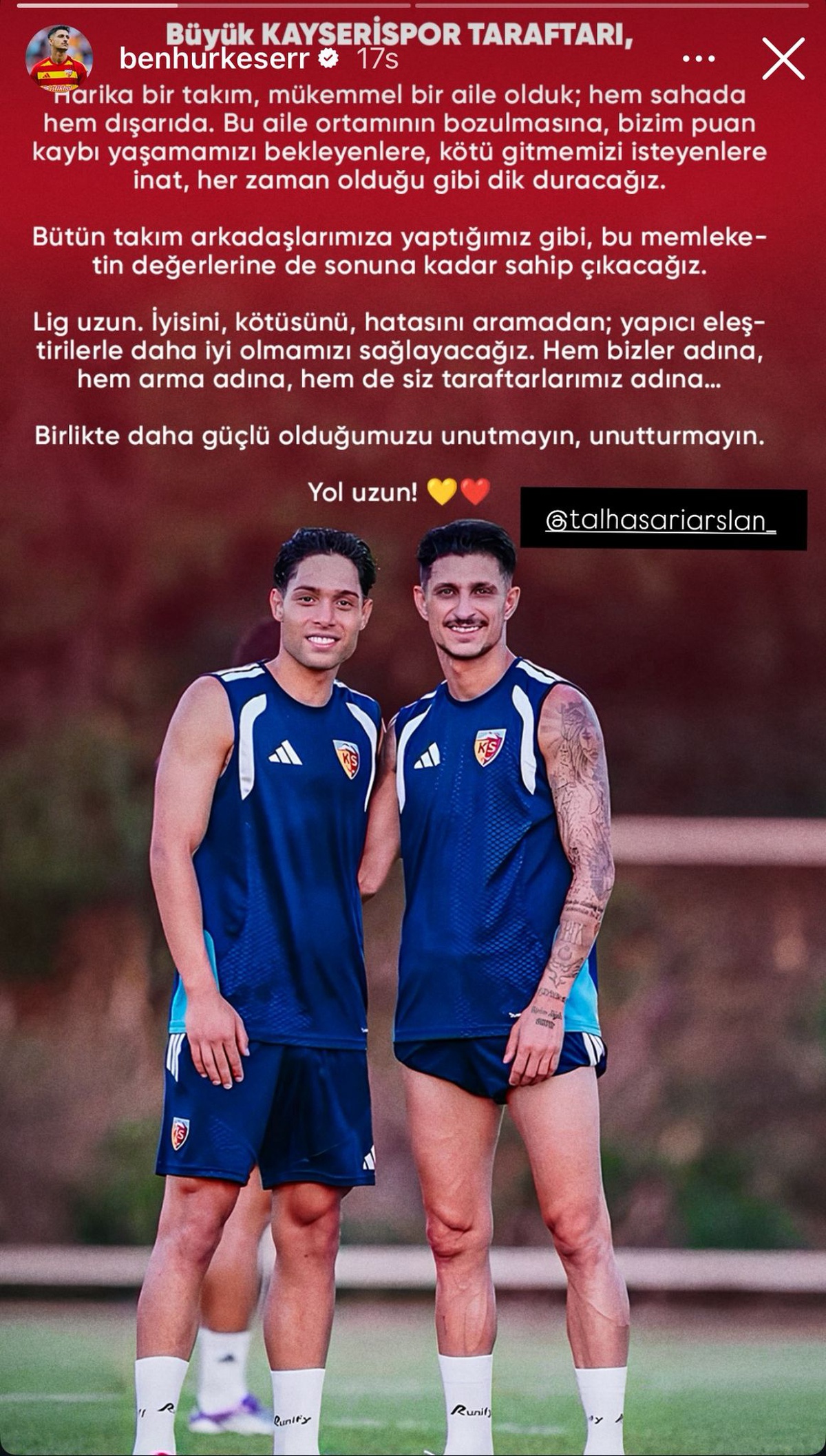 Benhur Keser: Takım ailesinin bozulmasına izin vermeyeceğiz