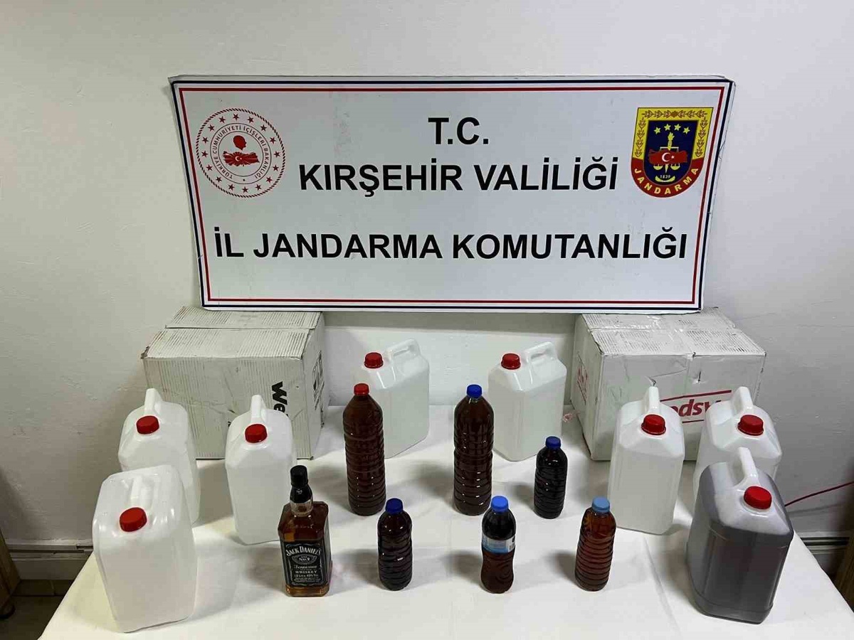 Kırşehir'de kaçak alkol operasyonunda 50 litre ele geçirildi, 1 gözaltı