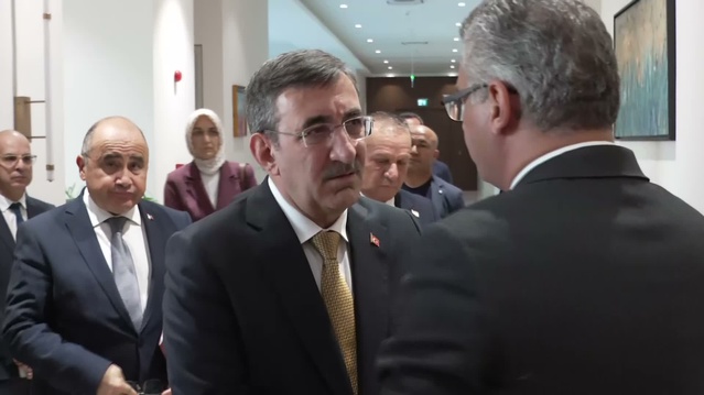Cumhurbaşkanı Erhürman, taziye için gelen Yılmaz ve heyetini kabul etti