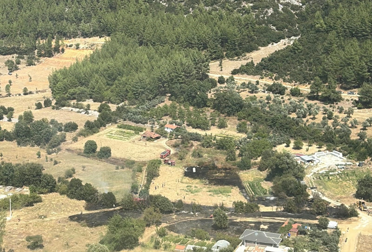 Muğla Menteşe'deki orman yangını ekiplerin müdahalesiyle söndürüldü