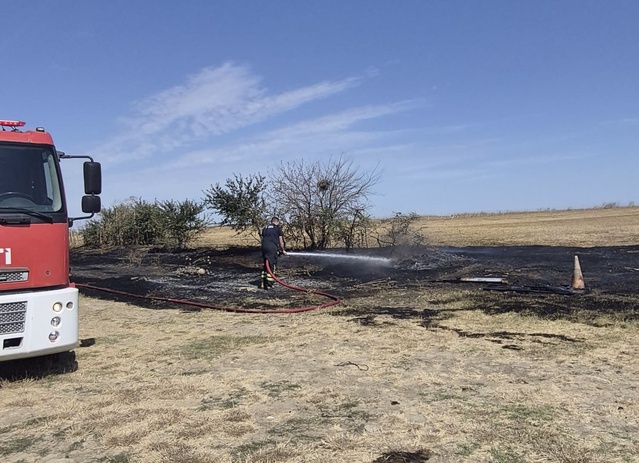 Tekirdağ Muratlı'da kırsalda çıkan yangın ekiplerin müdahalesiyle söndürüldü