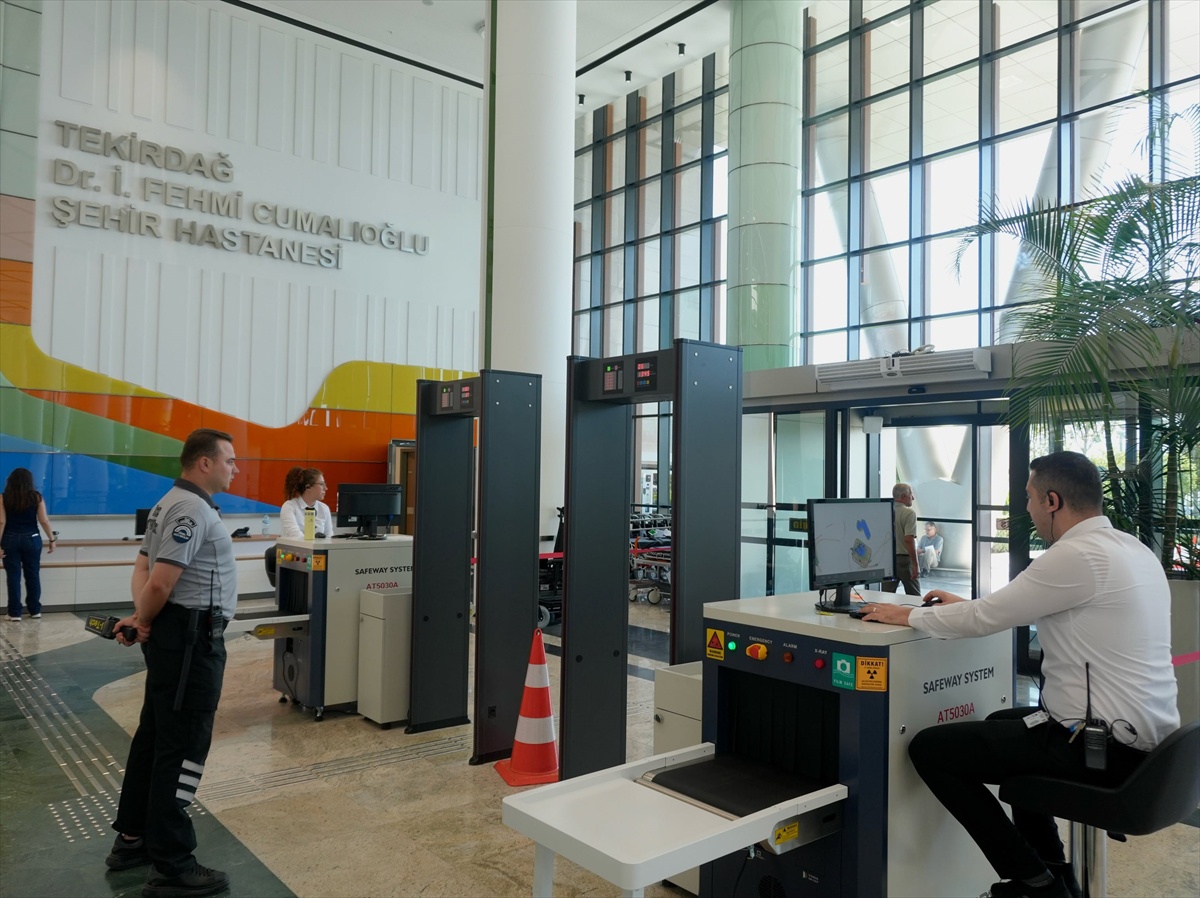 Tekirdağ İsmail Fehmi Cumalıoğlu Şehir Hastanesi'nde güvenlik altyapısı güçlendirildi
