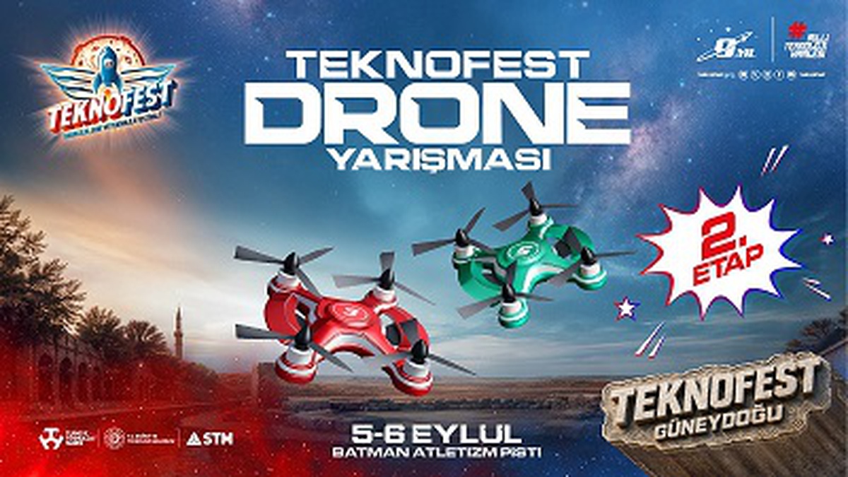 TEKNOFEST Drone Şampiyonası'nın ikinci etabı için 24 pilot 5-6 Eylül'de Batman'da yarışacak