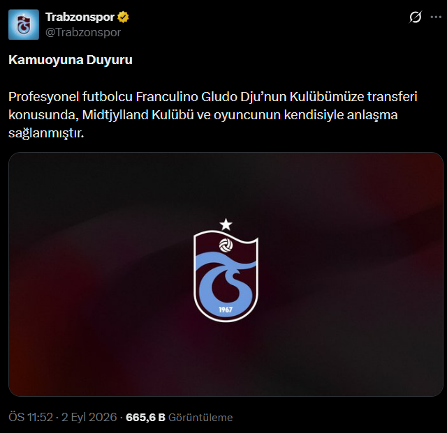 Trabzonspor'dan gece yarısı tam 17 milyon euroluk transfer bombası