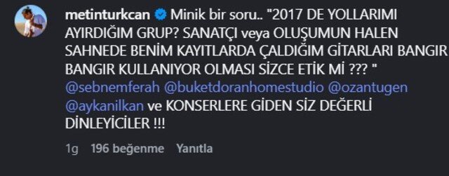21 yıllık dostluğa yakışmadı! Şebnem Ferah ve eski gitaristi karşı karşıya