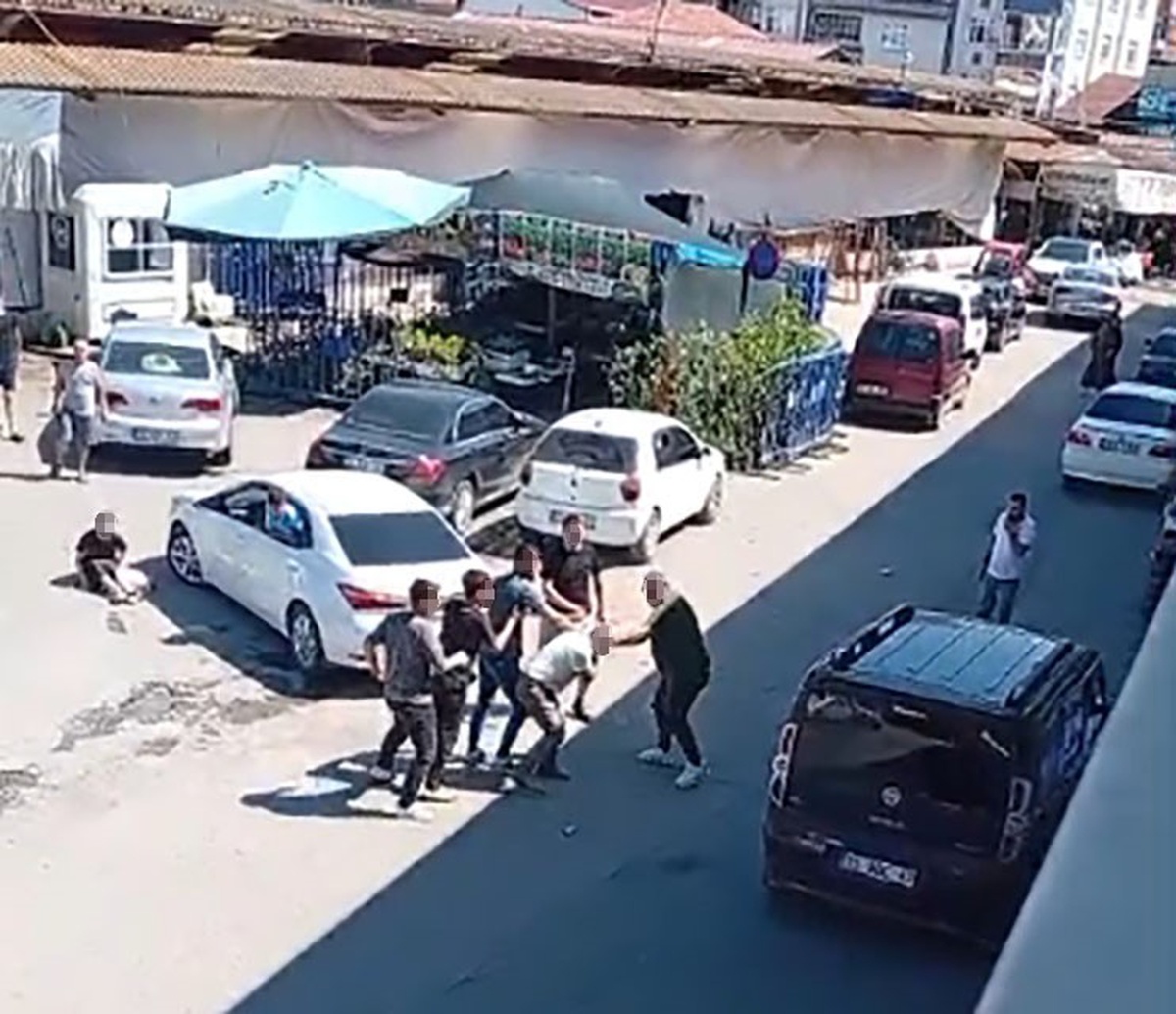 Bafra'da kadını taciz eden şüpheli, durumu fark eden vatandaşın darbesiyle kaçtı