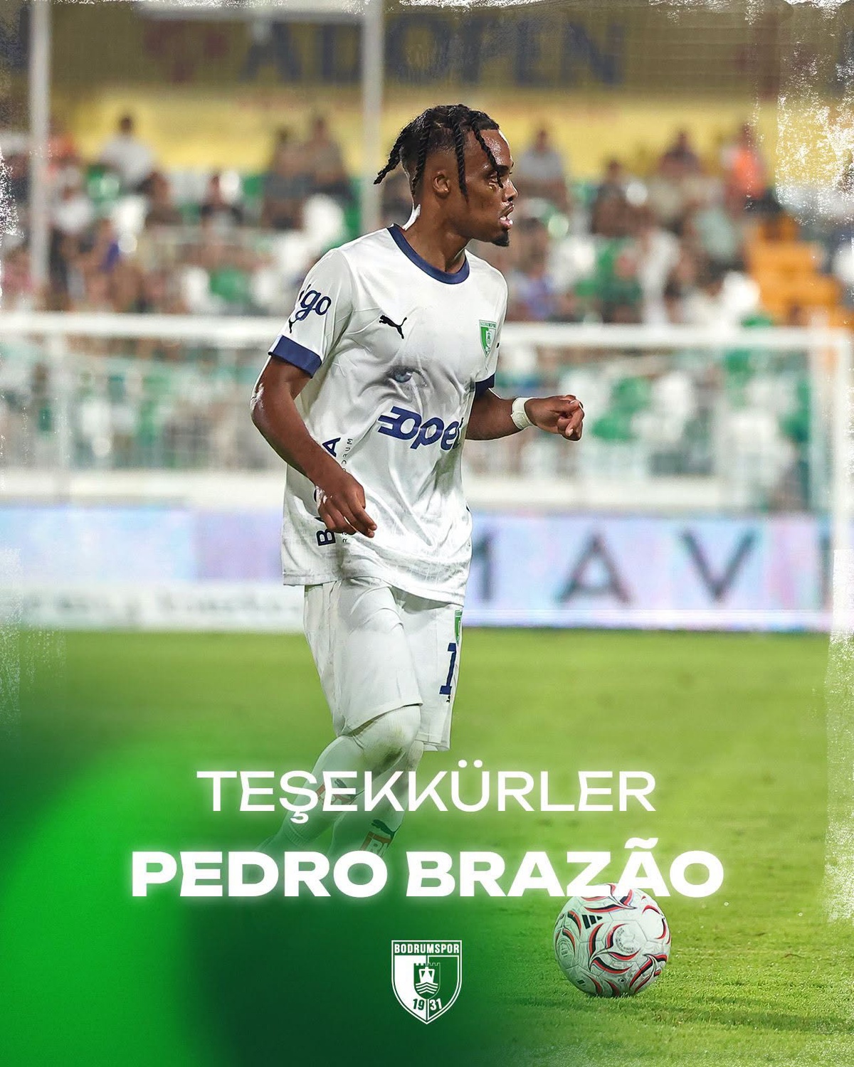 Bodrum FK'nın Portekizli forveti Pedro Brazao, İsrail ekibi Maccabi Haifa'ya transfer oldu