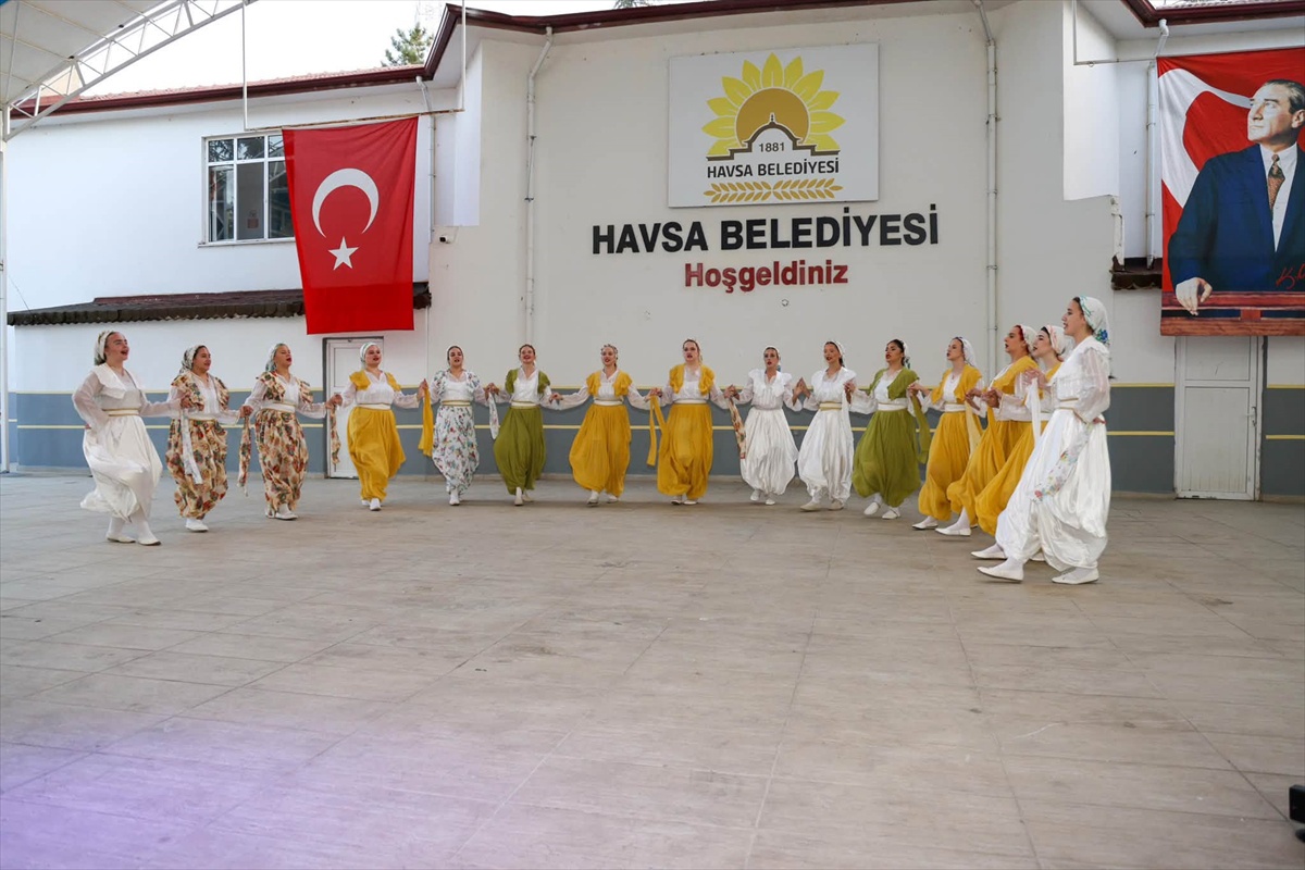 Havsa'da 25. Tarım ve Hayvancılık Festivali törenle başladı, protokol stantları gezdi