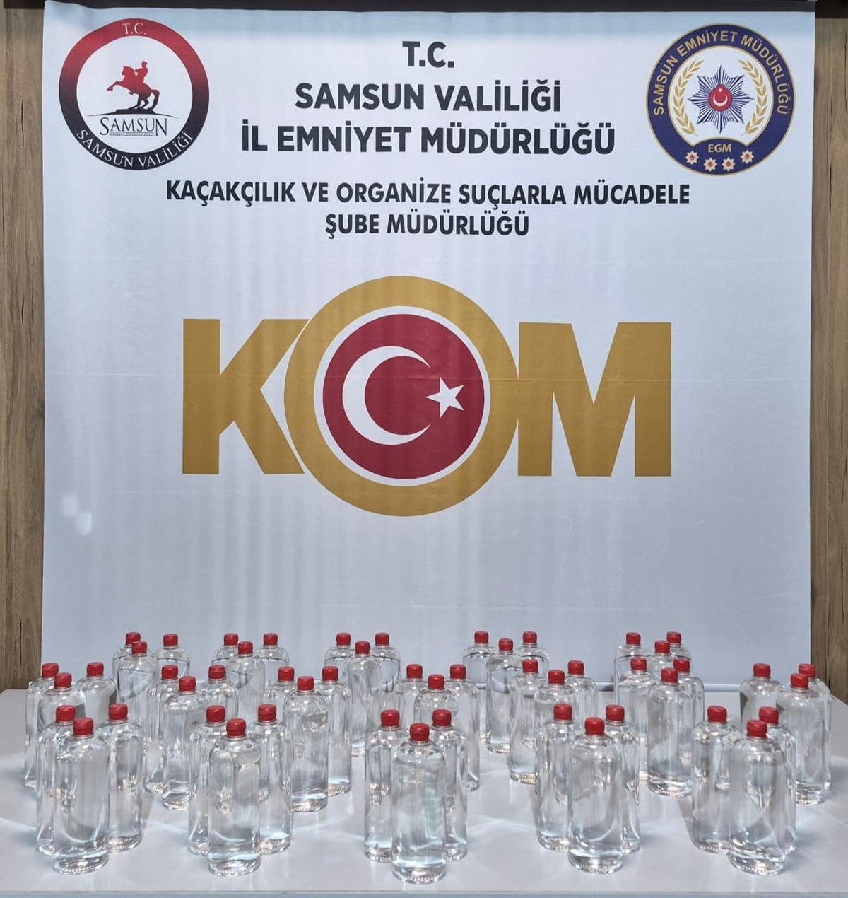 Samsun'da operasyonda 51 litre etil alkol ele geçirildi, 1 kişi hakkında işlem yapıldı