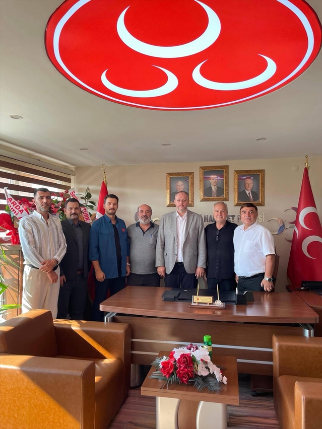 Kamu-Sen başkanları MHP Edirne İl Başkanı Biçer'i ziyaret etti