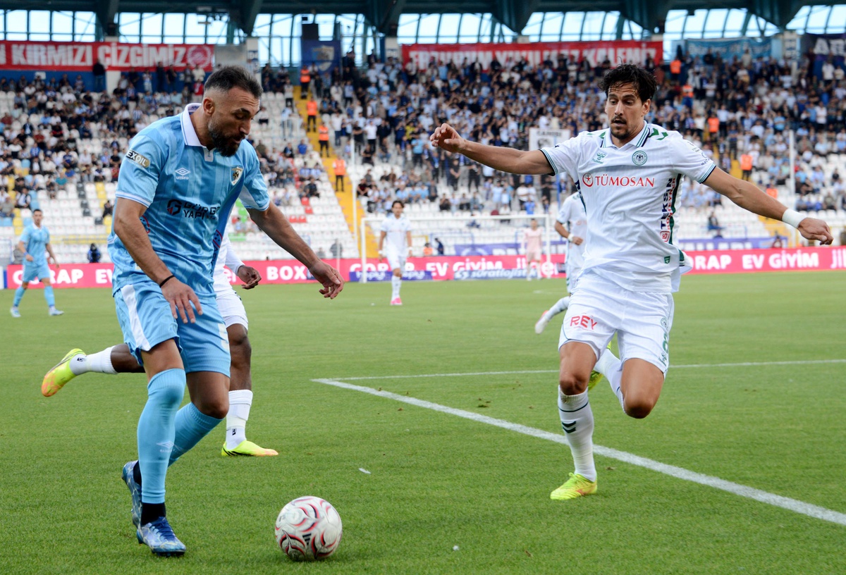 Erzurumspor FK, Eren Tozlu'nun golüyle Konyaspor'u 1-0 yenip ilk galibiyetini aldı