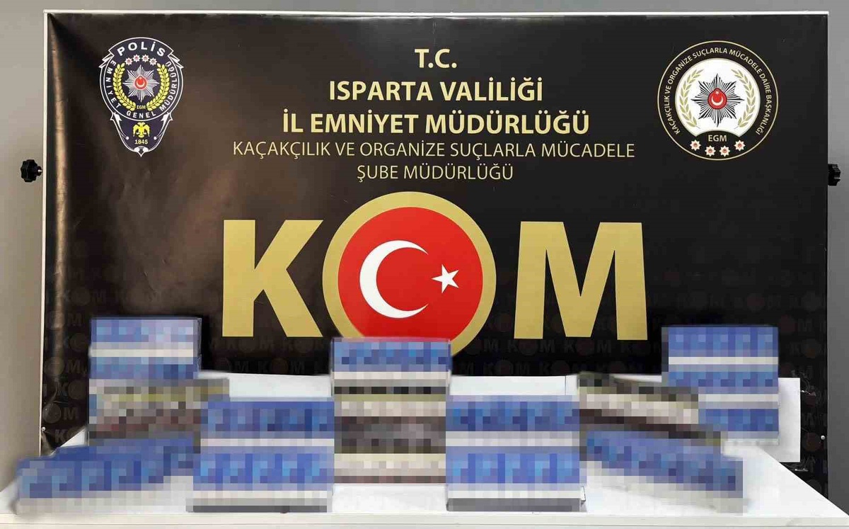 Isparta\'da kaçak sigara operasyonunda 300 paket ele geçirildi, 1 şüpheli hakkında işlem yapıldı