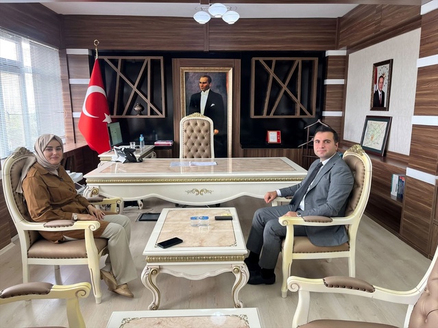 Meriç Kaymakamı Odabaşı, Lalapaşa'da göreve yeni başlayan Çolak'ı ziyaret etti