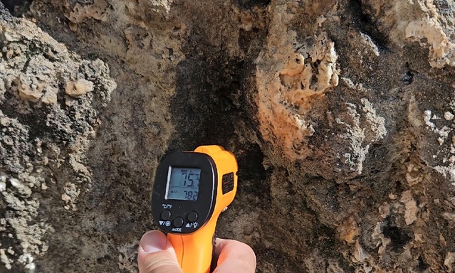 Tendürek Dağı'ndaki araştırmacılar 84 derecelik gaz bacalarını görüntüledi