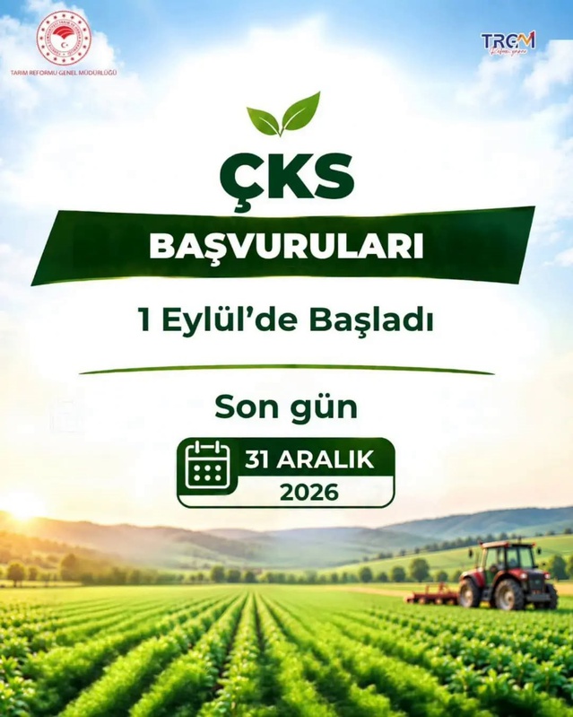 Aydın'da 2027 ÇKS başvuruları başladı, son tarih 31 Aralık 2026