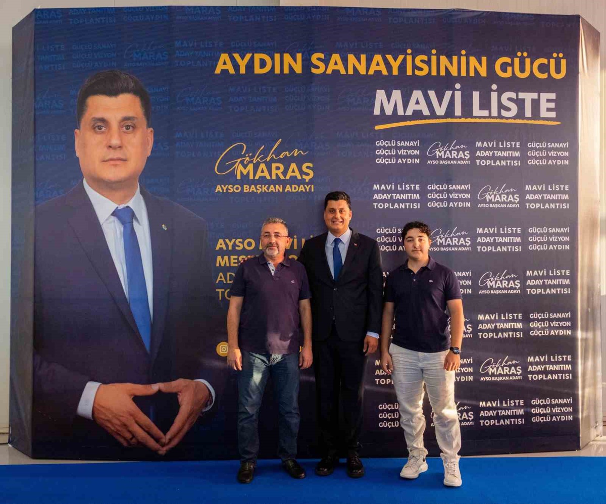 AYSO Başkanı Gökhan Maraş Mavi Liste ile yeniden aday, iş insanı Özalp de destek verdi
