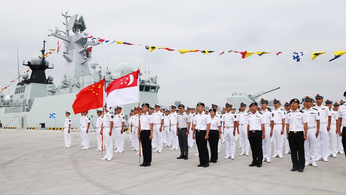 Çin ve Singapur\'un beşinci ortak deniz tatbikatı Guangdong\'da başladı
