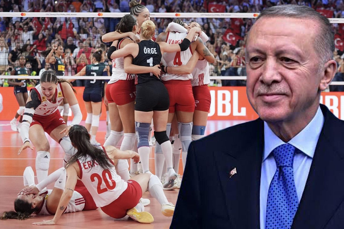 Cumhurbaşkanı Erdoğan’dan Avrupa şampiyonu Filenin Sultanları’na tebrik