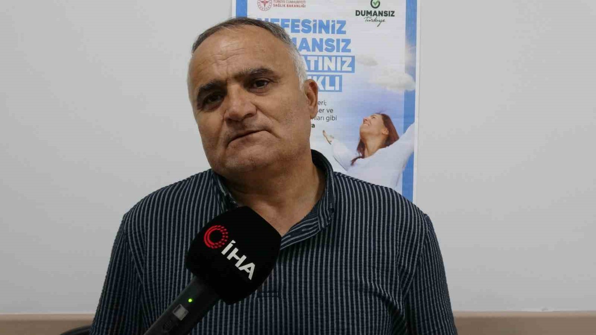 Torununun sözü üzerine sigarayı bırakan Yasin Akgeyik 10 aydır içmiyor