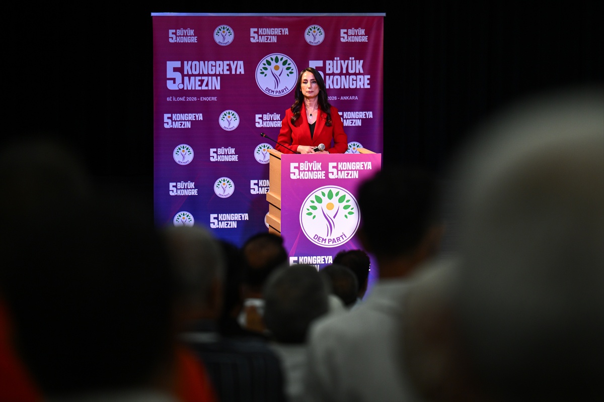 DEM Parti 5. Olağan Kongresi\'nde Bakırhan demokratik Türkiye Yüzyılı vurgusu yaptı