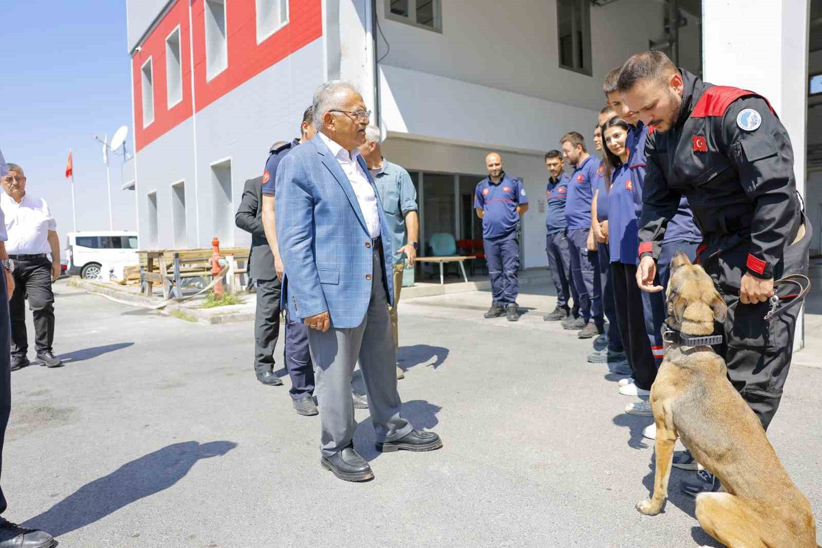 Kayseri\'de 13 bin metrekarelik alana itfaiye istasyonu ve K9 enkaz eğitim merkezi kuruluyor