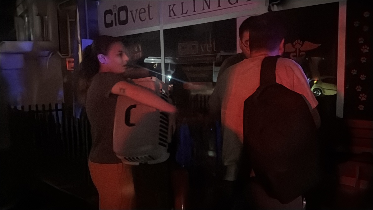 Kırklareli\'nde veteriner kliniğinde yangın çıktı, hayvanlar kurtarıldı