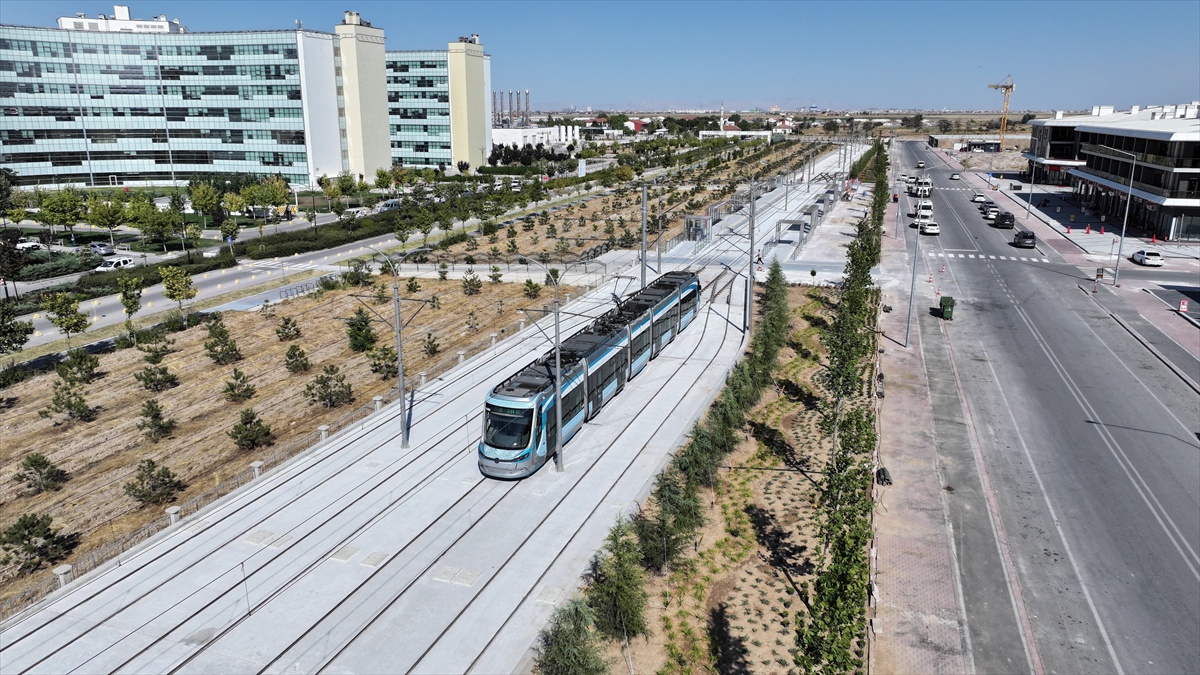 Konya\'da Tramvay Hattı Test Sürüşü Yapıldı