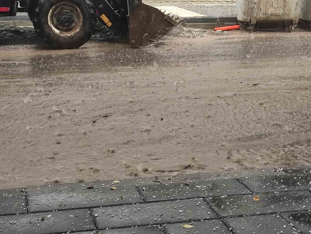 Ardahan'da sağanak ve dolu ulaşımı aksattı, tarım arazileri zarar gördü