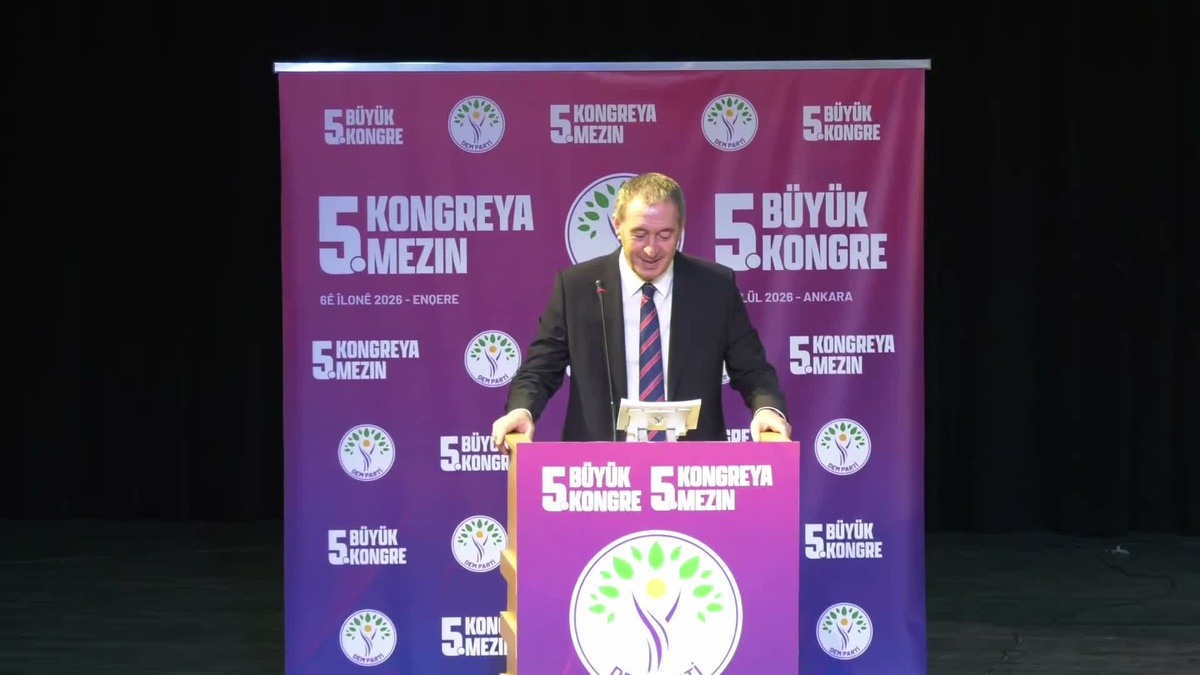 DEM Parti Kongresi\'nde Bakırhan\'dan Barış ve Demokrasi Vurgusu