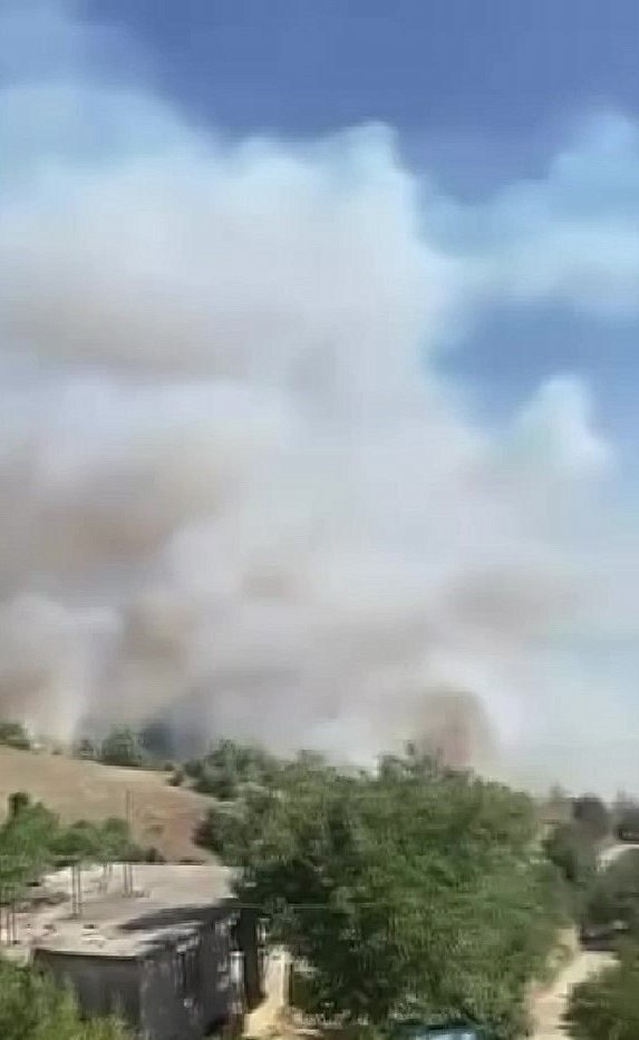 Adana Karaisalı Çotlu'da orman yangını çıktı, ekipler alevlere müdahale ediyor