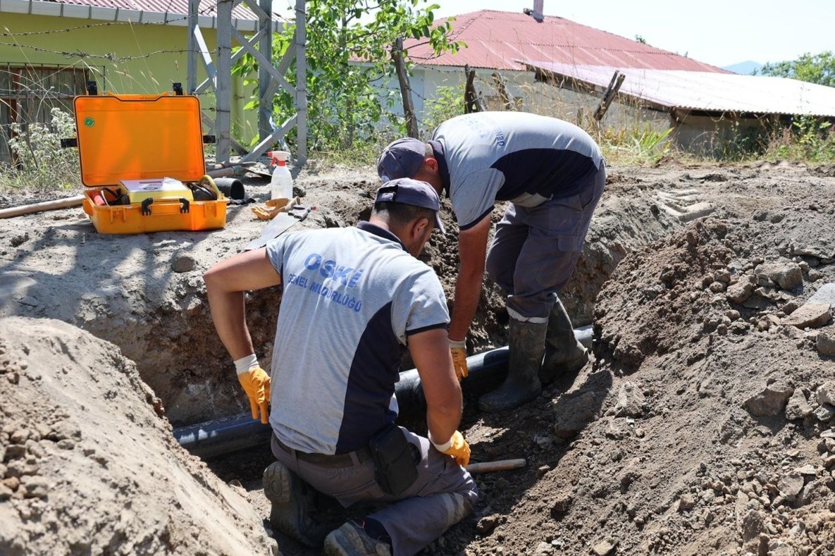 Ordu Akkuş\'ta OSKİ 3 bin 200 metrelik yeni içme suyu hattı döşedi, 250 hanenin sorunu bitti