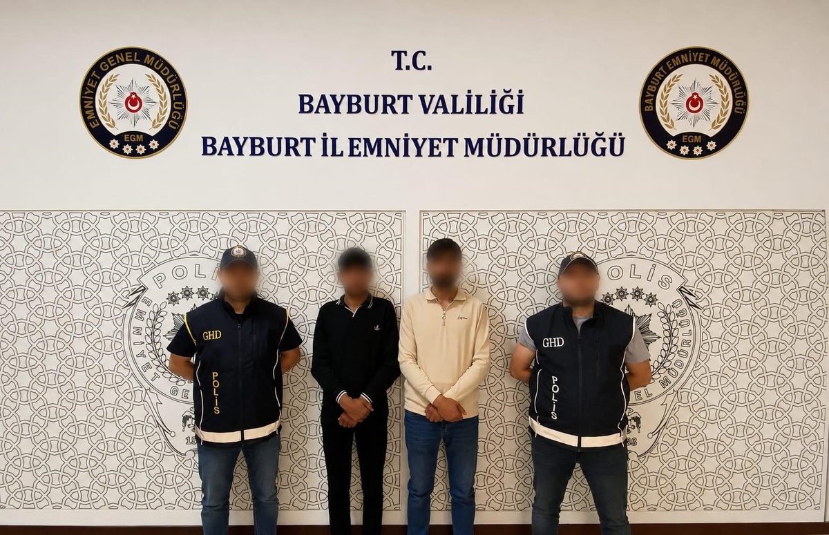 Bayburt\'ta 2 Afganistan uyruklu düzensiz göçmen sahte yol izin belgesiyle yakalandı