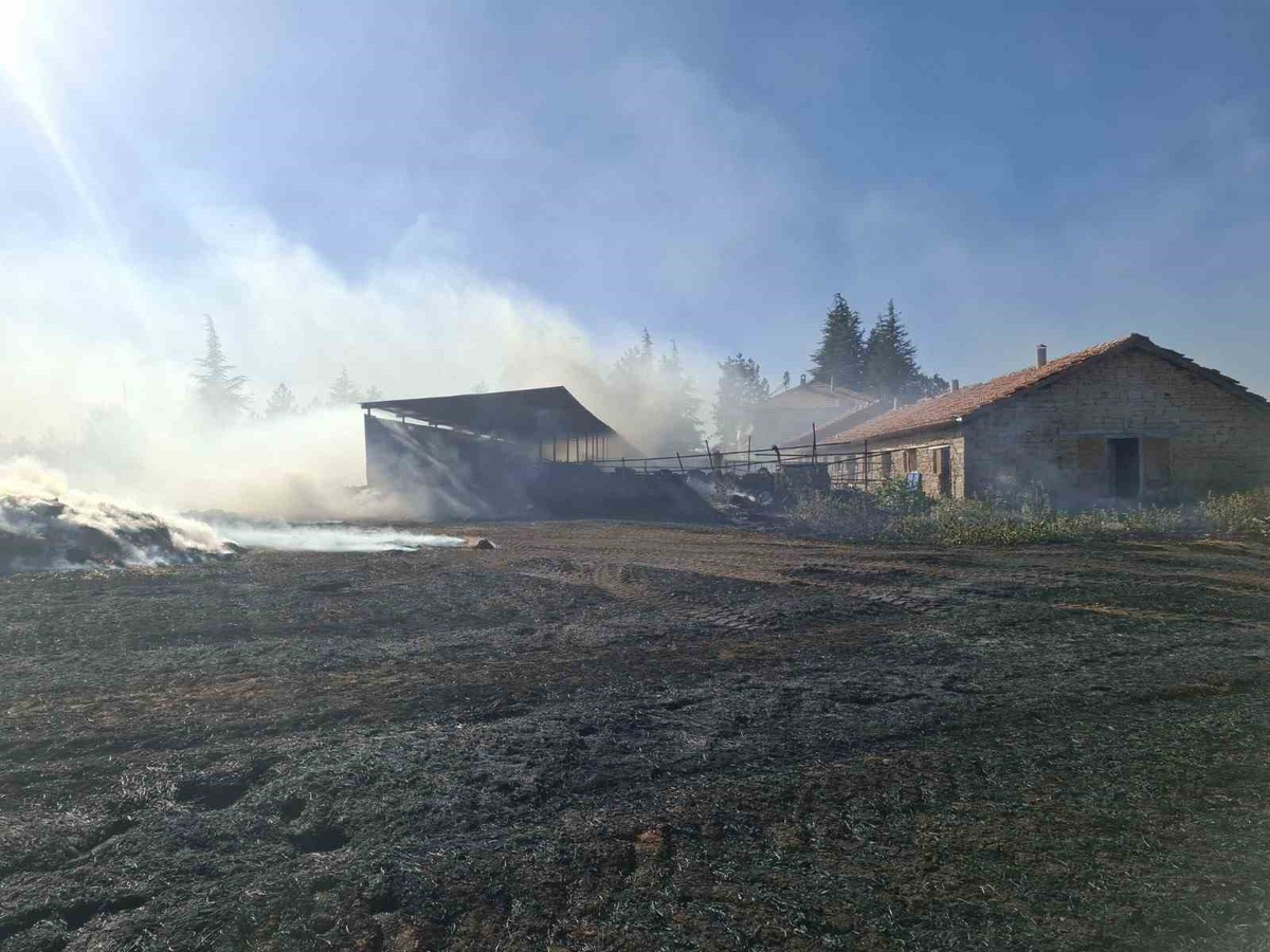 Konya Beyşehir ve Hüyük'te anız yangınları paniğe yol açtı, ekipler alevleri güçlükle söndürdü