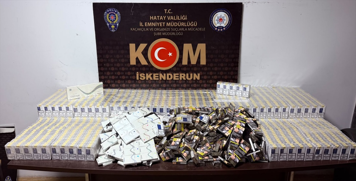 Hatay\'da üç ilçede düzenlenen kaçak sigara operasyonunda 7 şüpheli gözaltına alındı