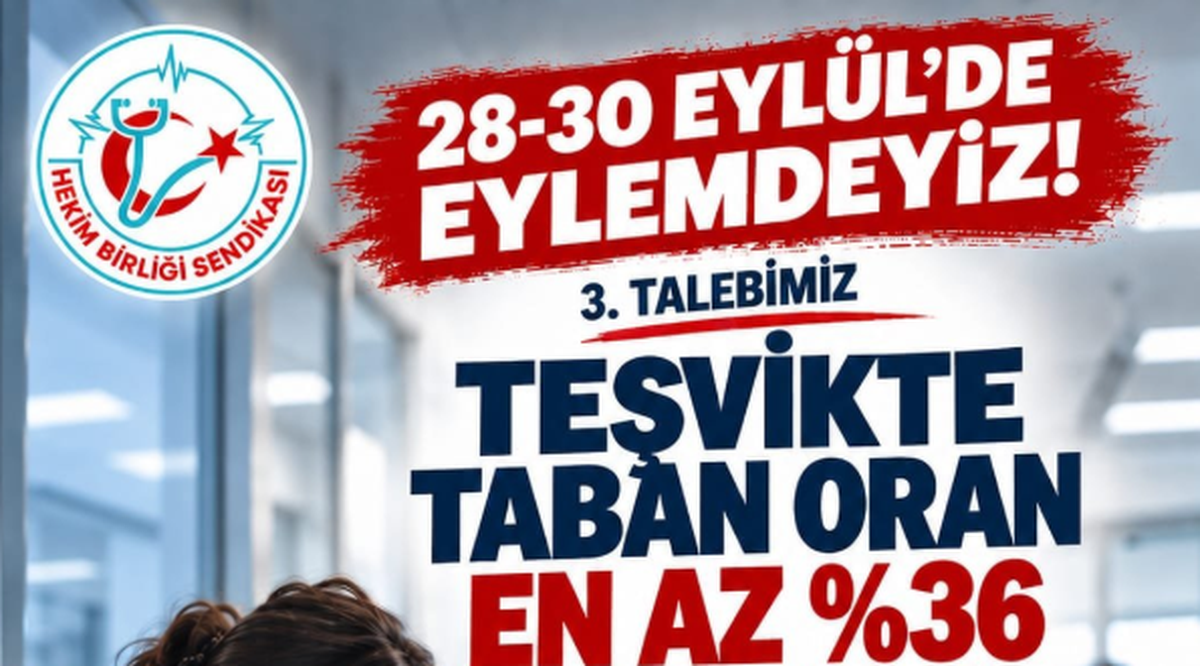 Hekim Birliği eylemde, teşvik taban oranı yüzde 36 olmalı