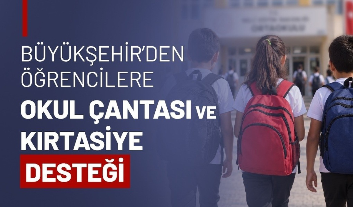 Tekirdağ Büyükşehir Belediyesi, 1. sınıf öğrencilerine okul çantası dağıtmaya başladı