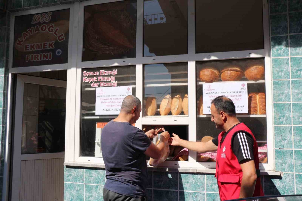 Samsun Vakıflar Müdürlüğü ihtiyaç sahiplerinin ekmek borcunu ve ilaç farkını ödedi