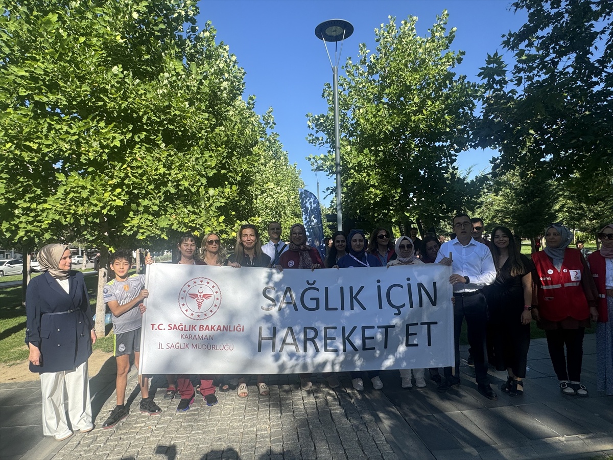 Karaman\'da Halk Sağlığı Haftası\'nda farkındalık yürüyüşü ve sağlık taramaları yapıldı