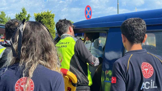 Samsun İlkadım'da panelvan SUV'a çarptı, 1 sürücü yaralandı