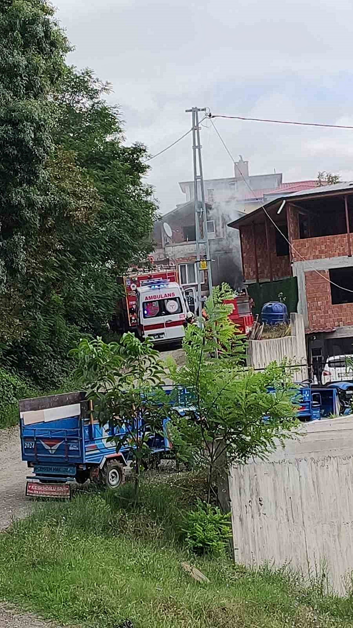 Samsun Ayvacık\'ta müstakil evde yangında Semiha Yazıcı hayatını kaybetti