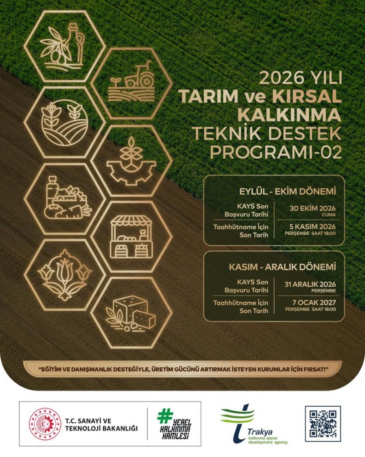 Trakya\'da tarım ve kırsal kalkınma için 4 milyon TL\'lik destek programı ilan edildi
