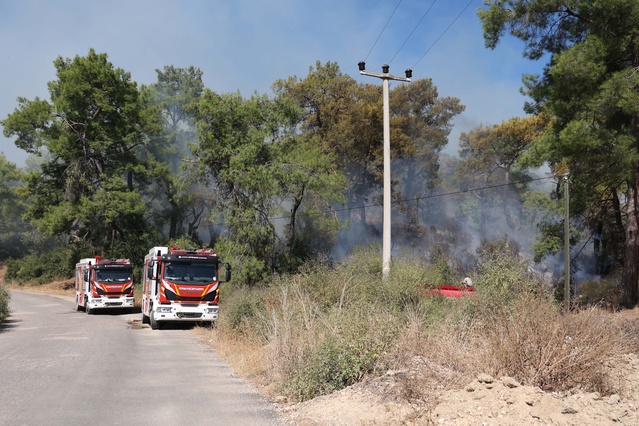 Antalya Aksu ve Serik'teki yangınlar kontrol altına alındı