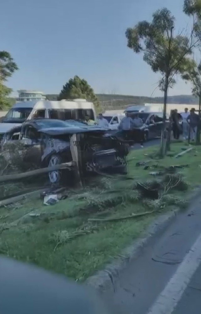 Beykoz'da TFF personelinin hayatını kaybettiği kazanın görüntüleri ortaya çıktı